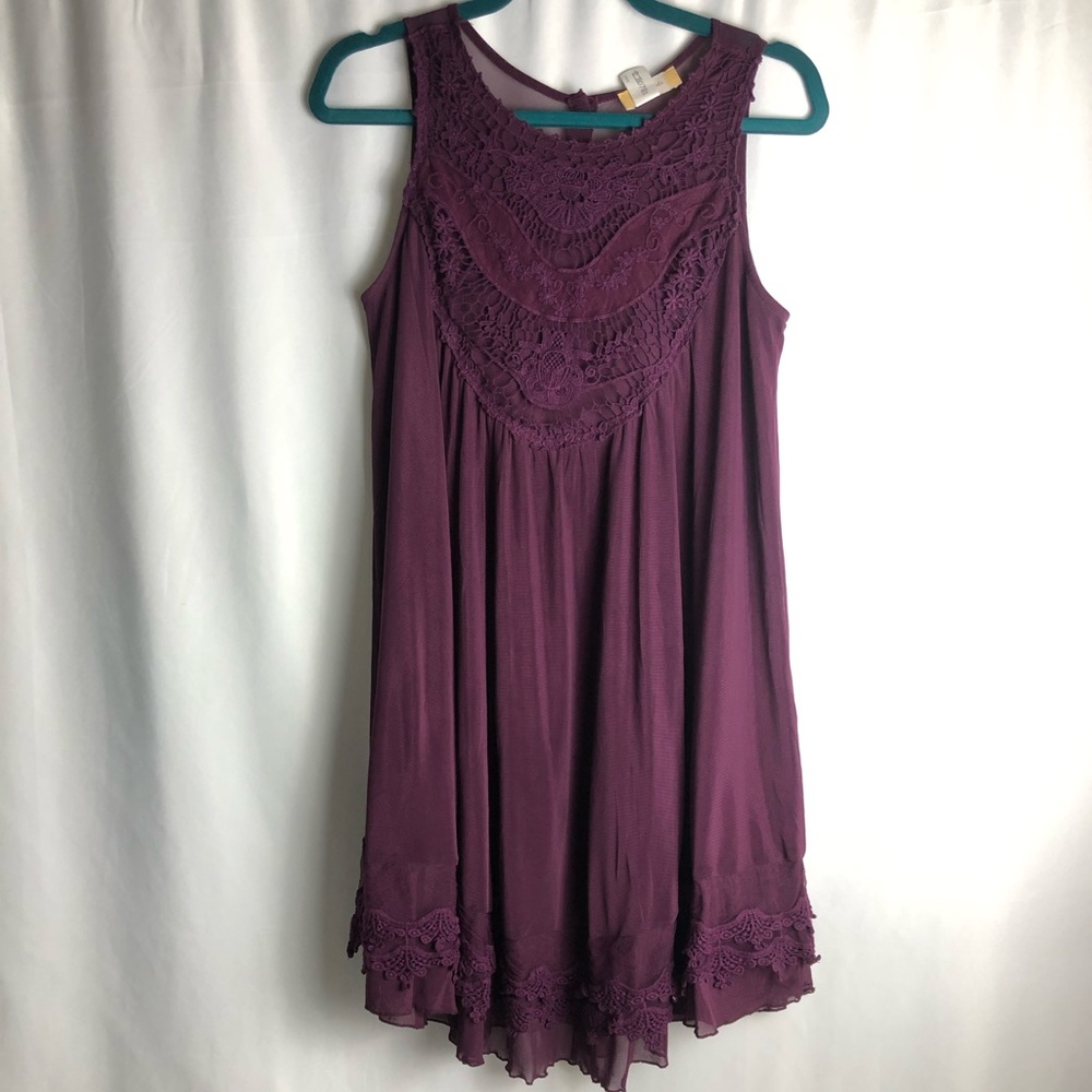 Medium altar’d state sleeveless purple dress